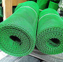Пластикова сітка 6 х 8 мм 1.20 м*30 м парканна зелена Сота, фото 5