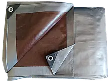 Тент 210 г/м2 3мх4м тарпауліновий "PLANDEKA" для захисту від вітру, фото 5