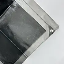 Тент 260 г/м2 2 мх6м тарпауліновий "PLANDEKA" для захисту від дощу, фото 4