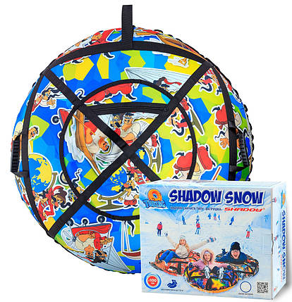 Тюбінг для катання 100 см "Козаки" (Оксфорд, ПВХ) ватрушка надувна, фото 1