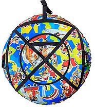 Тюбінг для катання 100 см "Козаки" (Оксфорд, ПВХ) ватрушка надувна, фото 2