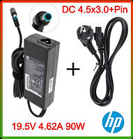 Блок живлення до ноутбука HP 19.5 V 4.62 A 90W (DC 4.5*3.0) + кабель живлення