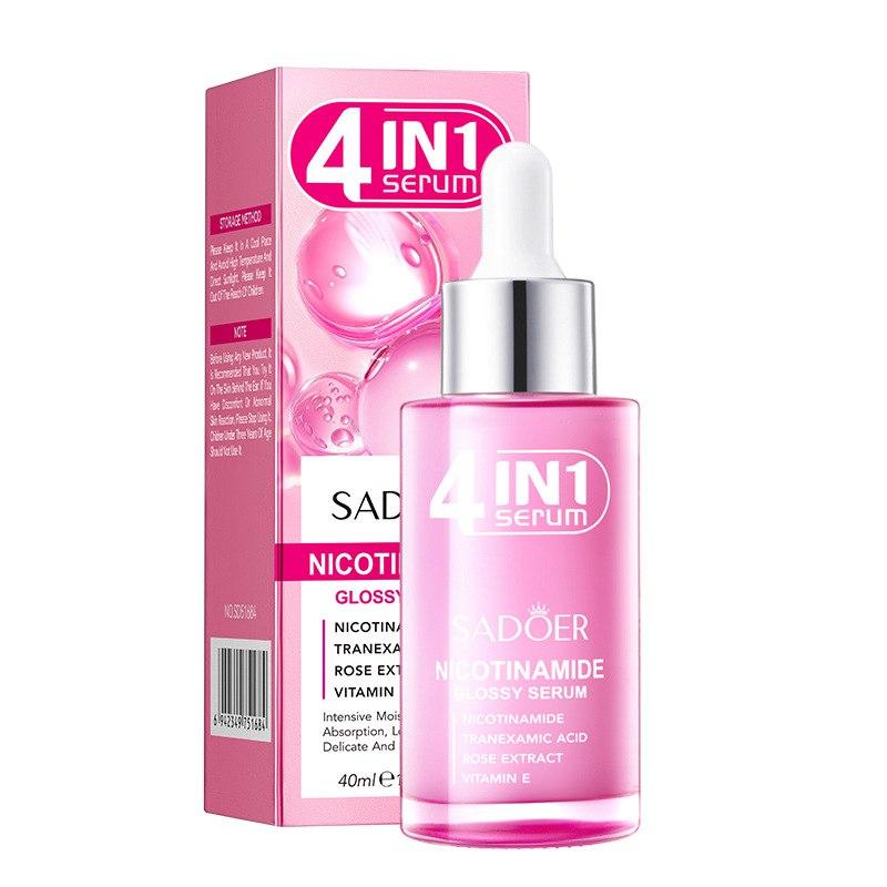 Сироватка для обличчя з нікотинамідом "Glossy Serum" Sadoer, 40 мл, фото 1