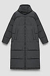 Довгий жіночий пуховик Finn Flare FWC110101-202 сірий S, фото 8