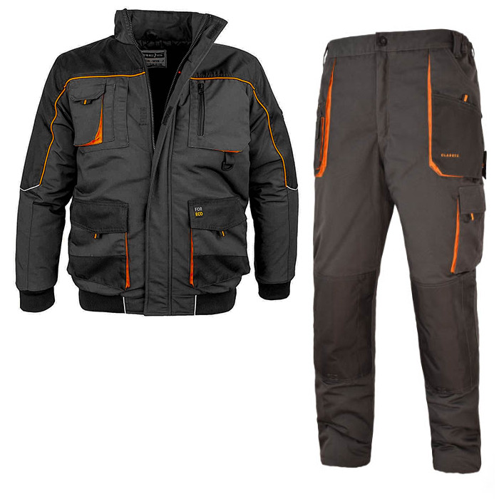 Теплий костюм спецодяг зимова чоловіча куртка та штани утеплений захисний комплект роба польша, фото 1