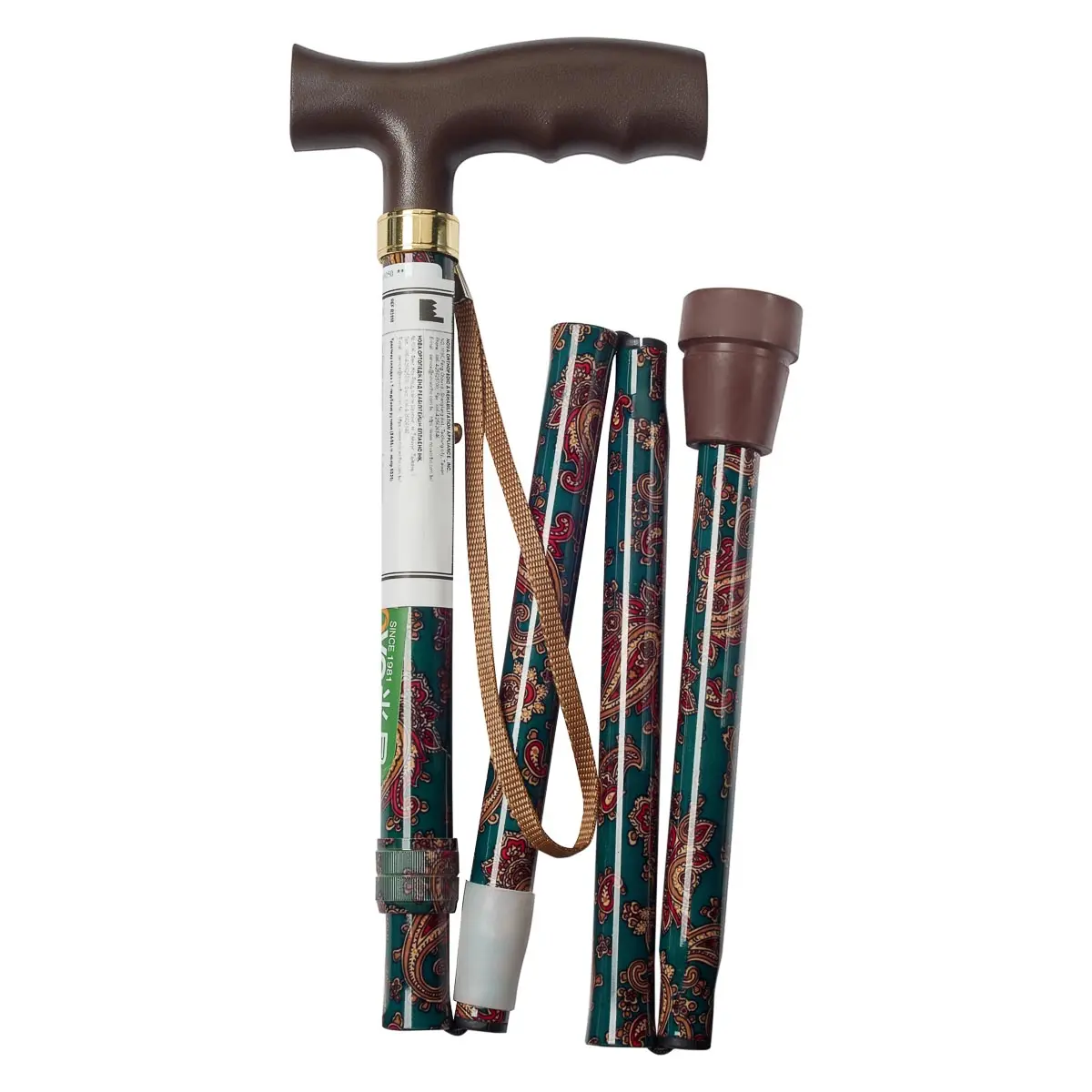 Палиця складана з Т-подібною ручкою, візерунок, B3050, NOVA (Тайвань), фото 1