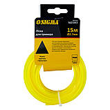 Волосінь для тримера трикутник Ø2.7 мм 15 м SIGMA (5621051) riven, фото 2