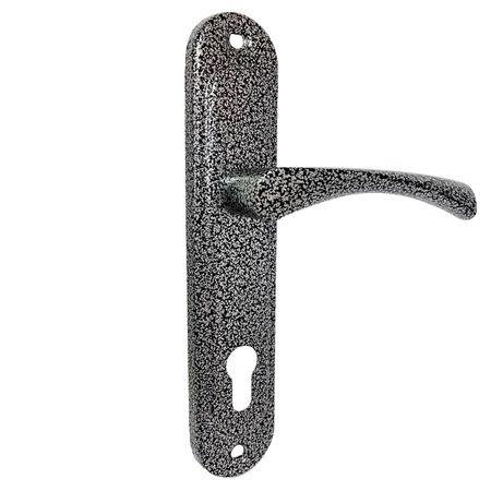 Ручки дверні на планці ASPECT РП-85.23 сіра, фото 1