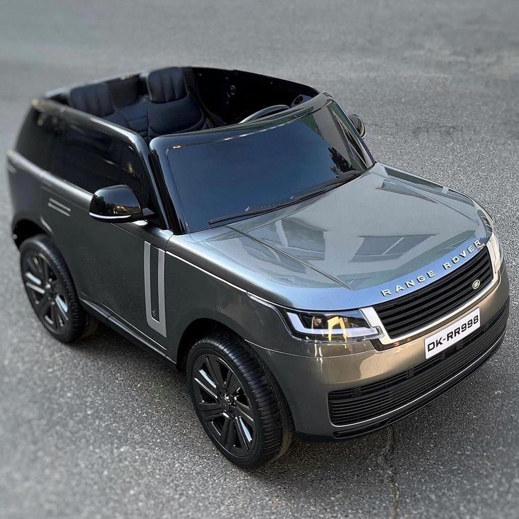Дитячий електромобіль на акумуляторі Джип Range Rover 5055 з пультом р/у для дітей 3-8 років автопофарбовування Сірий, фото 1