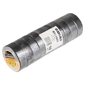 Стрічка ізоляційна ПВХ (чорна) 0.13 мм×19 мм×10 м SIGMA (8413601) riven