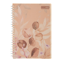 Зошит для записів ARABESKI, А5, 80 арк., клітинка, пластикова обкладинка, персиковий BM.2587-46