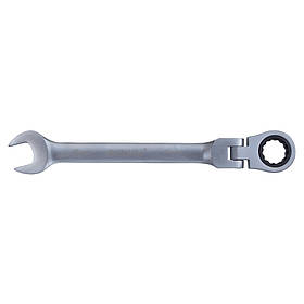 Ключ ріжково-накидний тріскачковий із шарніром 15 мм CrV satine SIGMA (6022651) riven