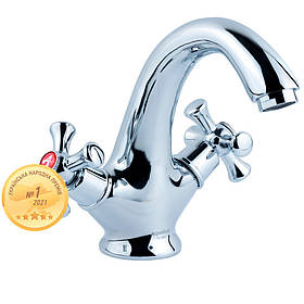 Змішувач PL 1/2" для раковини литий на шпильці AQUATICA PL-2A155C (9777000) riven