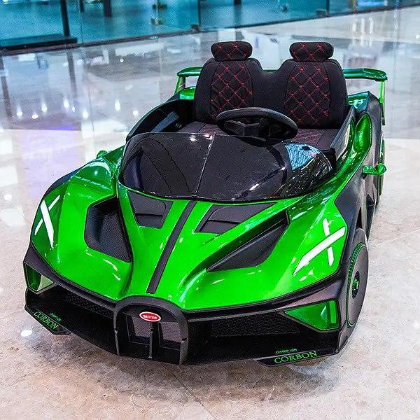 Дитячий електромобіль двомісний на акумуляторі Bambi M 5053 з пультом р/у для дітей 3-8 років Зелений, фото 1