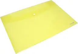 Папка-конверт А5 на кнопці EconoMix E31316-05 прозора жовта