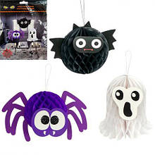 Підвісний об'ємний декор 3шт на Halloween 19,7см,16,5см,20см HW-3 MZOPT