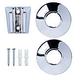 Змішувач NK Ø40 для ванни гусак прямий 350 мм дивертор вбудований картриджний AQUATICA NK-2C232C (9749220) riven, фото 4