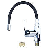 Змішувач ML Ø40 для кухні гусак силіконовий на гайці AQUATICA ML-4B544C (9746130) riven, фото 3