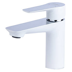 Змішувач GARDA Ø35 для раковини литий на шпильці CORSO (BC-2A121W) (9605003) riven