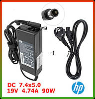 Блок живлення до ноутбука HP 19V 4.74 A 90W (DC 7.4*5.0) + кабель живлення