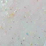 Полігель GeliX 910 молочно-рожевий з поталлю. Дуууже красивий, фото 4