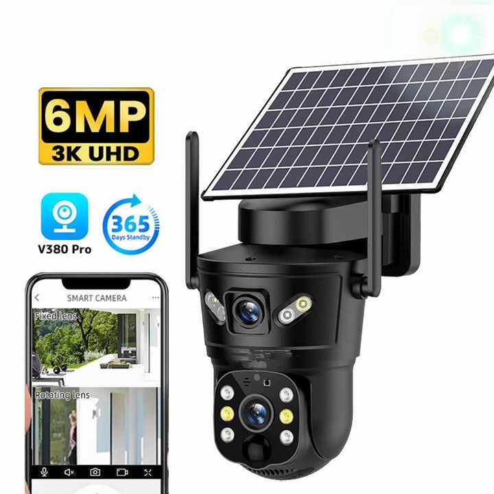 IP-камера D05 4G 2 незалежних об'єктива 3MPx+3MPx (v380Pro), фото 1