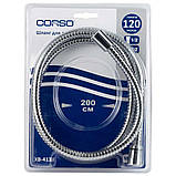 Шланг для душу 1⁄2" хромований з підшипником 200 см CORSO XB-4138 (9691913) riven, фото 2