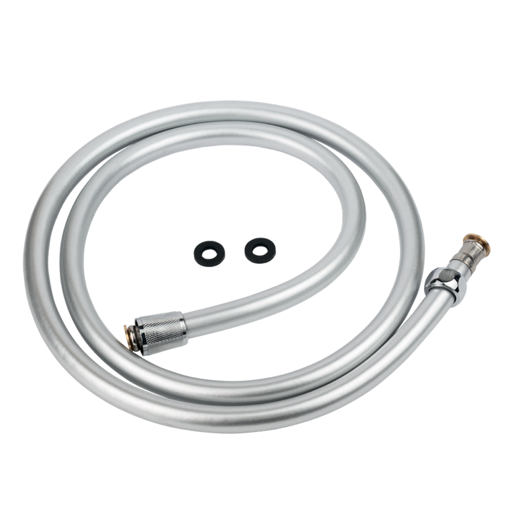 Шланг для душу 1/2" PVC 3-шаровий сріблястий 150 см TAU XB-0483 (9891661) riven, фото 1