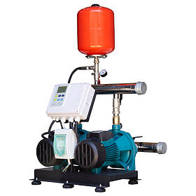 Станція підвищення тиску 380 В 2 × 3.0 кВт Hmax 70 м Qmax 250 л/хв 19 л + каскадне керування LEO 3.0 riven