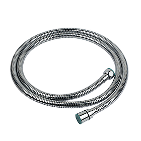 Шланг для душу 1/2" SS хромований розтяжний з підшипником 150-210 см AQUATICA XB-8153 (9792020) riven
