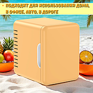 Міні-холодильник на 5 літрів з магнітними дверцятами та полицями Car refrigerator, фото 4