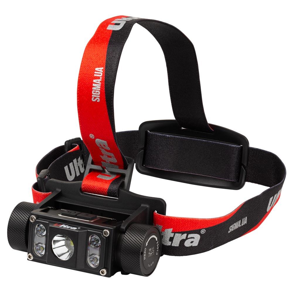 LED-ліхтар налобний акумуляторний 1000 Лм Li-ion 21700 4000 мА·год ULTRA (5390032) riven, фото 1