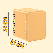 Міні-холодильник на 5 літрів з магнітними дверцятами та полицями Car refrigerator, фото 10