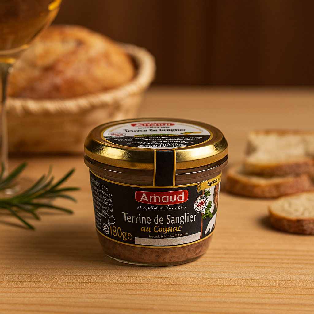 Французький паштет з кабана та з коньяком Terrine de Sanglier 180г. Франція, фото 1