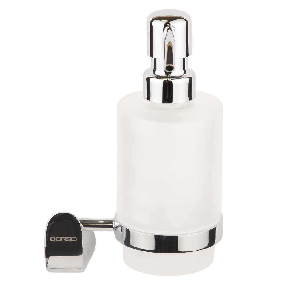 Дозатор для мила GARDA 183×121×114мм CORSO (9680511) riven, фото 1