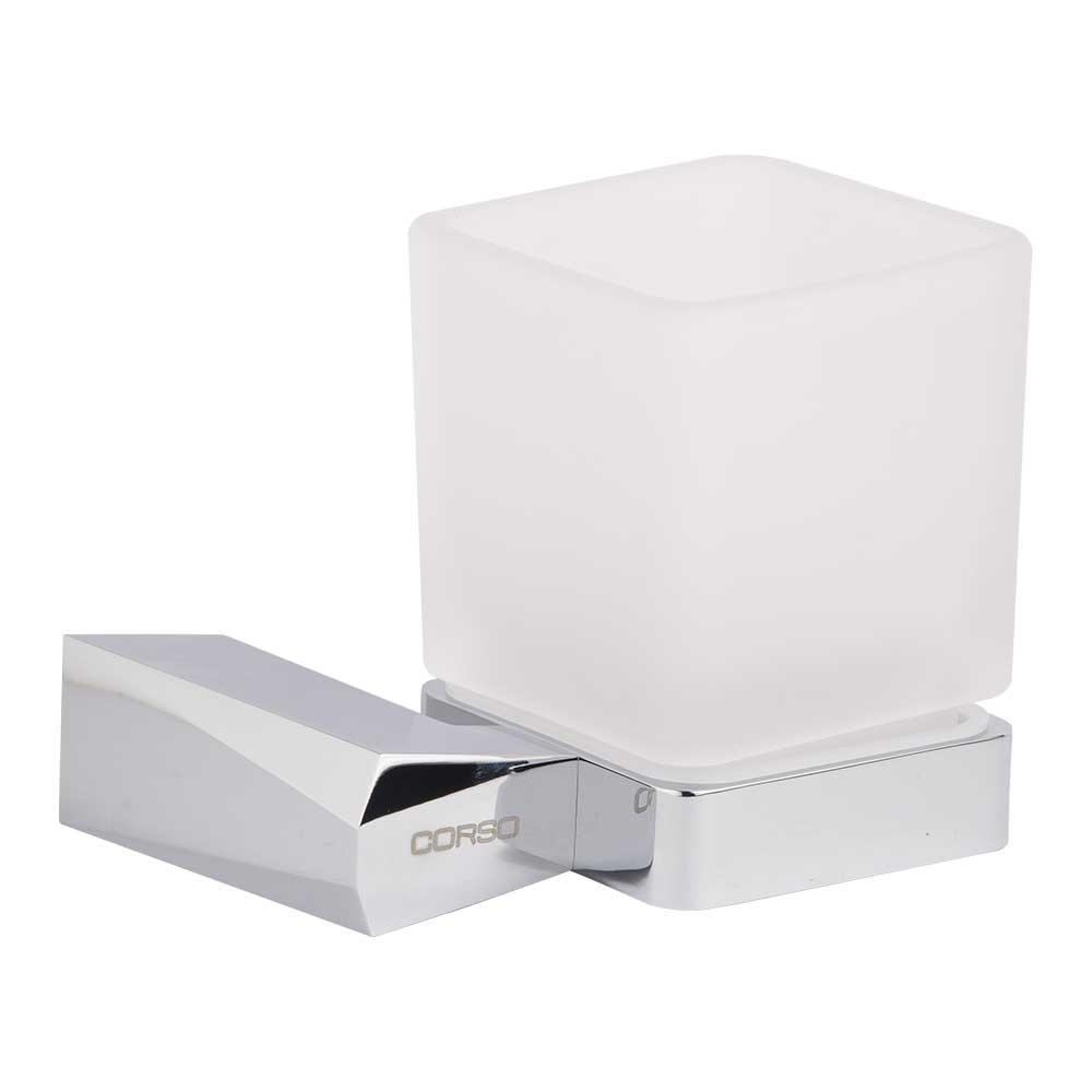 Стакан COMO 111×111×103мм CORSO (9681107) riven, фото 1