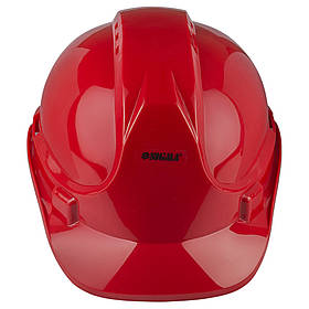 Каска будівельна 8 точок кріплення (червона) SIGMA (9414511) riven