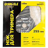 Ніж для тримера Ø255×25.4мм 3Т SIGMA (5624311) riven, фото 5