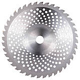 Диск для тримера з твердосплавними напайками Ø 255×25.4 мм 40Т хвилеподібний SIGMA (5624621) riven, фото 2