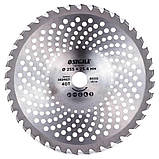 Диск для тримера з твердосплавними напайками Ø 255×25.4 мм 40Т хвилеподібний SIGMA (5624621) riven, фото 3