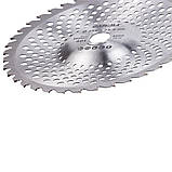 Диск для тримера з твердосплавними напайками Ø 255×25.4 мм 40Т хвилеподібний SIGMA (5624621) riven, фото 5