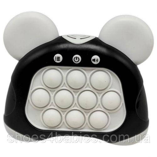 Електронна гра "Finger Press Pop-It Console" чорно-біла