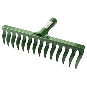 Граблі садові кручені 14 зубців 370×82мм заклепувальне кріплення GRAD (5051925) riven