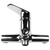 Змішувач s37 Ø35 для ванни вилив прямий 350 мм дивертор вбудований картриджний AQUATICA (9737220) riven, фото 5