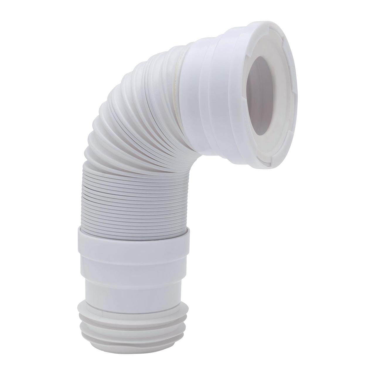 Гофра для унітаза армована Ø110 мм 260-650 мм Push-Fit WIRQUIN (9555300) riven, фото 1