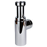 Сифон для раковини латунний Linels 11⁄4" × Ø 32 мм WIRQUIN (9541106) riven, фото 6