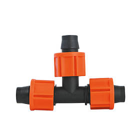 Трійник для крапельної стрічки Ø16 мм затискний FLORA (5079344) riven