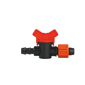 Кран-перехідник для крапельної стрічки на трубку Ø 16 мм FLORA (5079594) riven