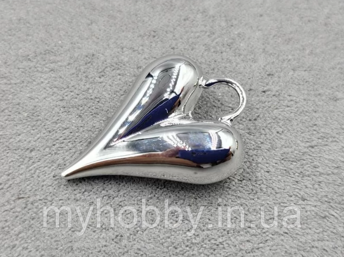 Підвіска Серце 20*28 мм к.сталь (гіпоалергенний сплав), фото 1