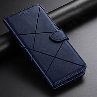 Чохол книжка на Xiaomi Redmi 9А синій магніт для Редмі 9 А чохол-книжка